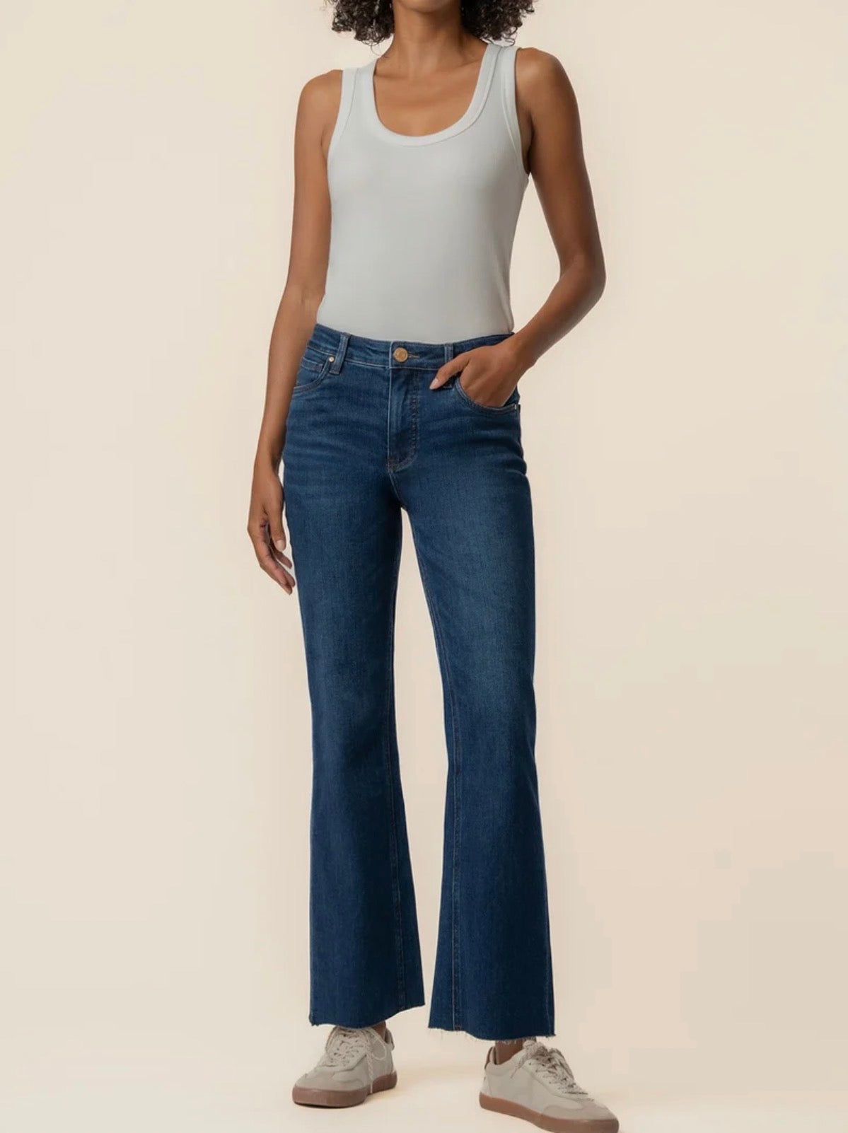 Kut Kelsey High Rise Ankle Flare Jeans