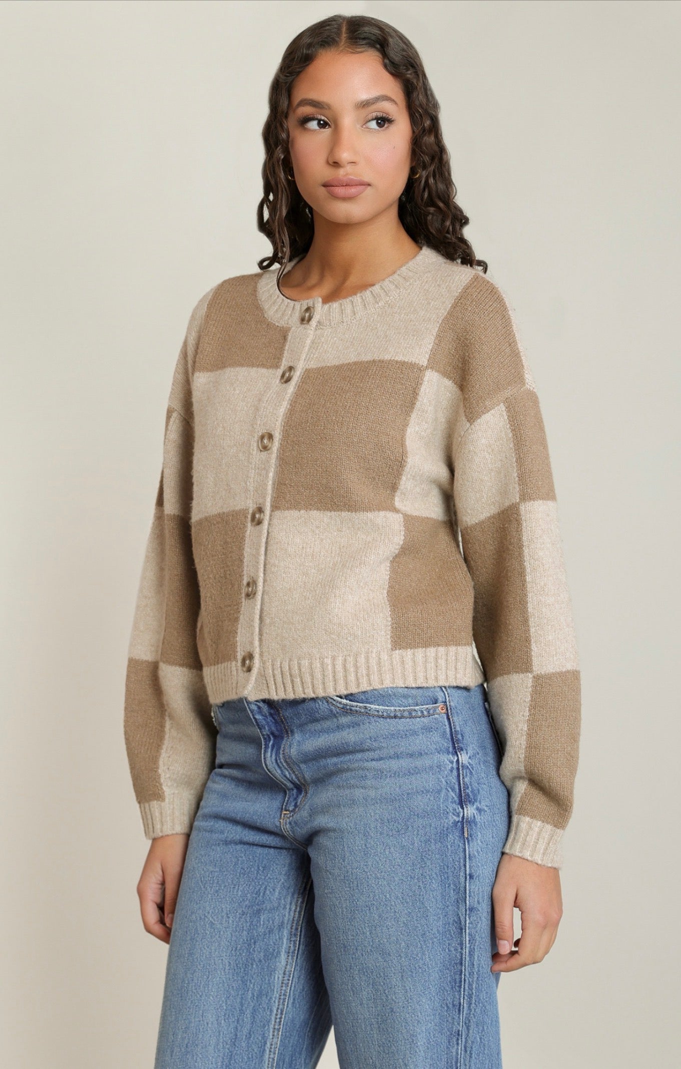 Dex Colour Block Cardigan