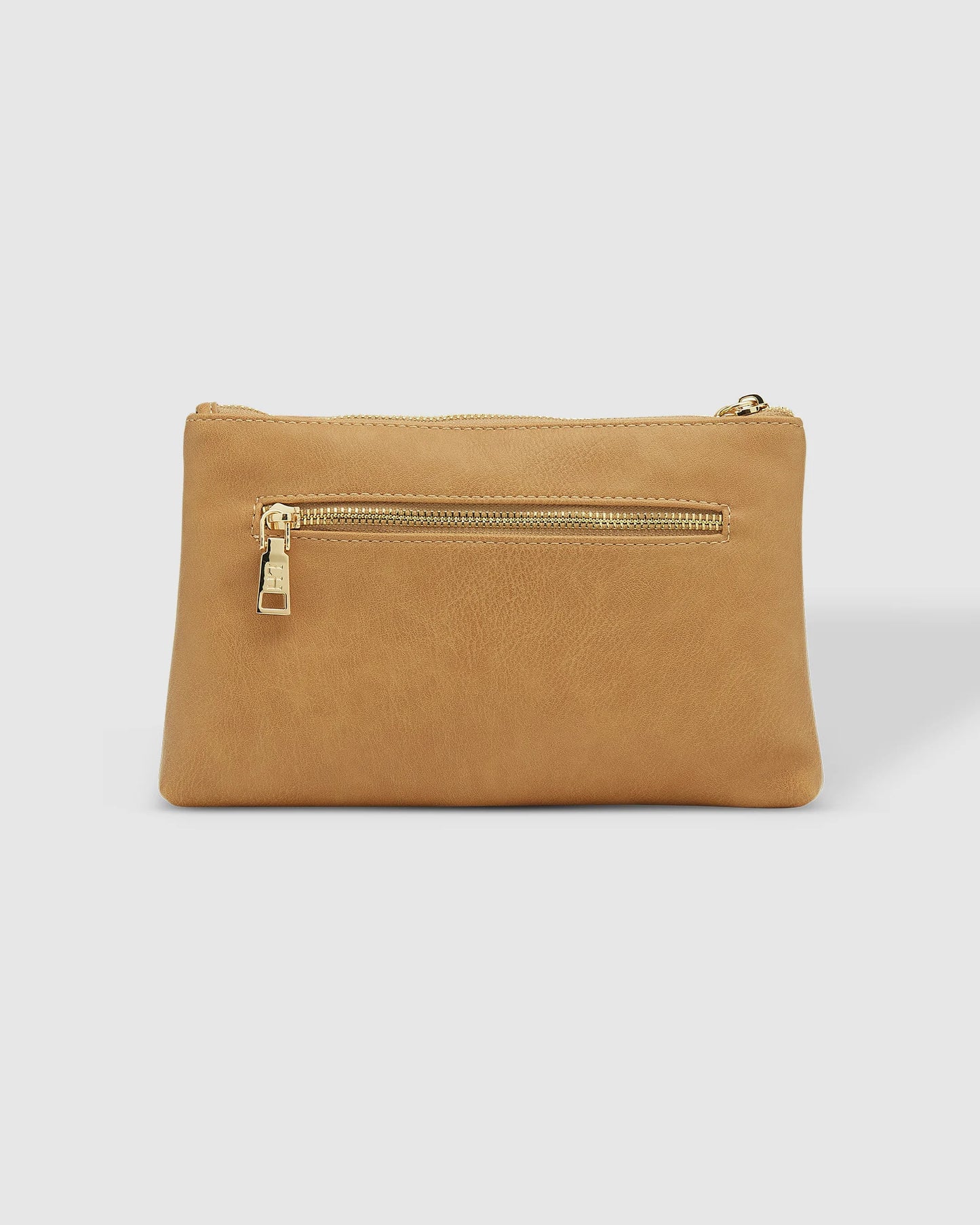 Louenhide Mimi Logo Wristlet Camel