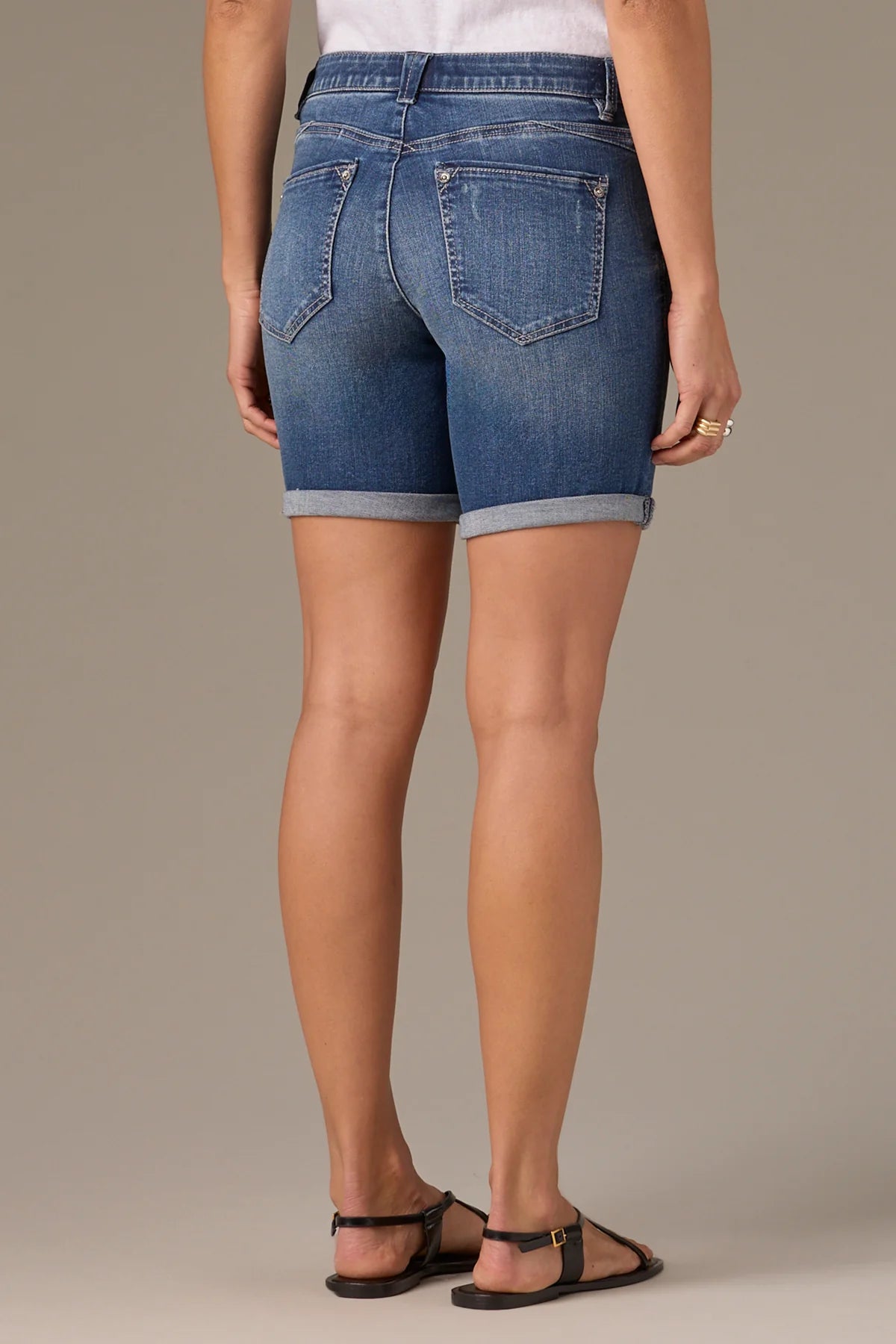 Wit & Wisdom Cuffed Mid Rise Shorts