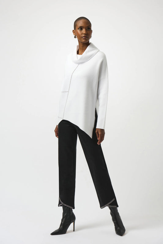 Joseph Ribkoff Sweater Knit Asymmetrical Pullover 253913