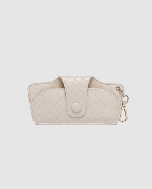 Louenhide Skittle Sunglasses Case Woven Vanilla