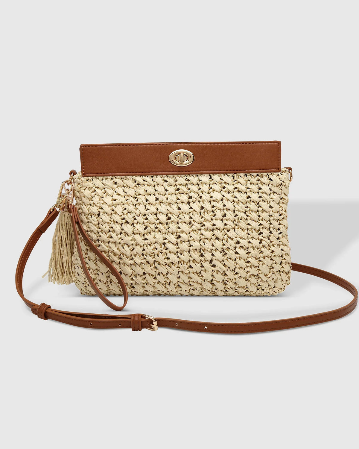 Louenhide Fern Raffie Crossbody Tan