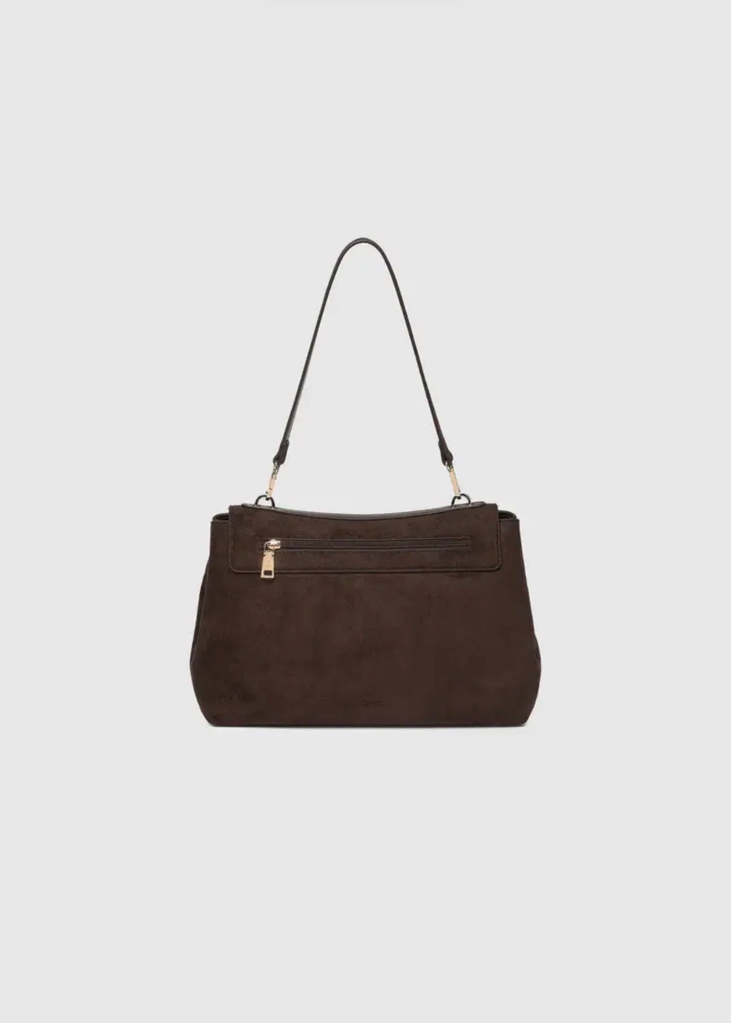 Louenhide Arden Suede Shoulder Bag Chocolate