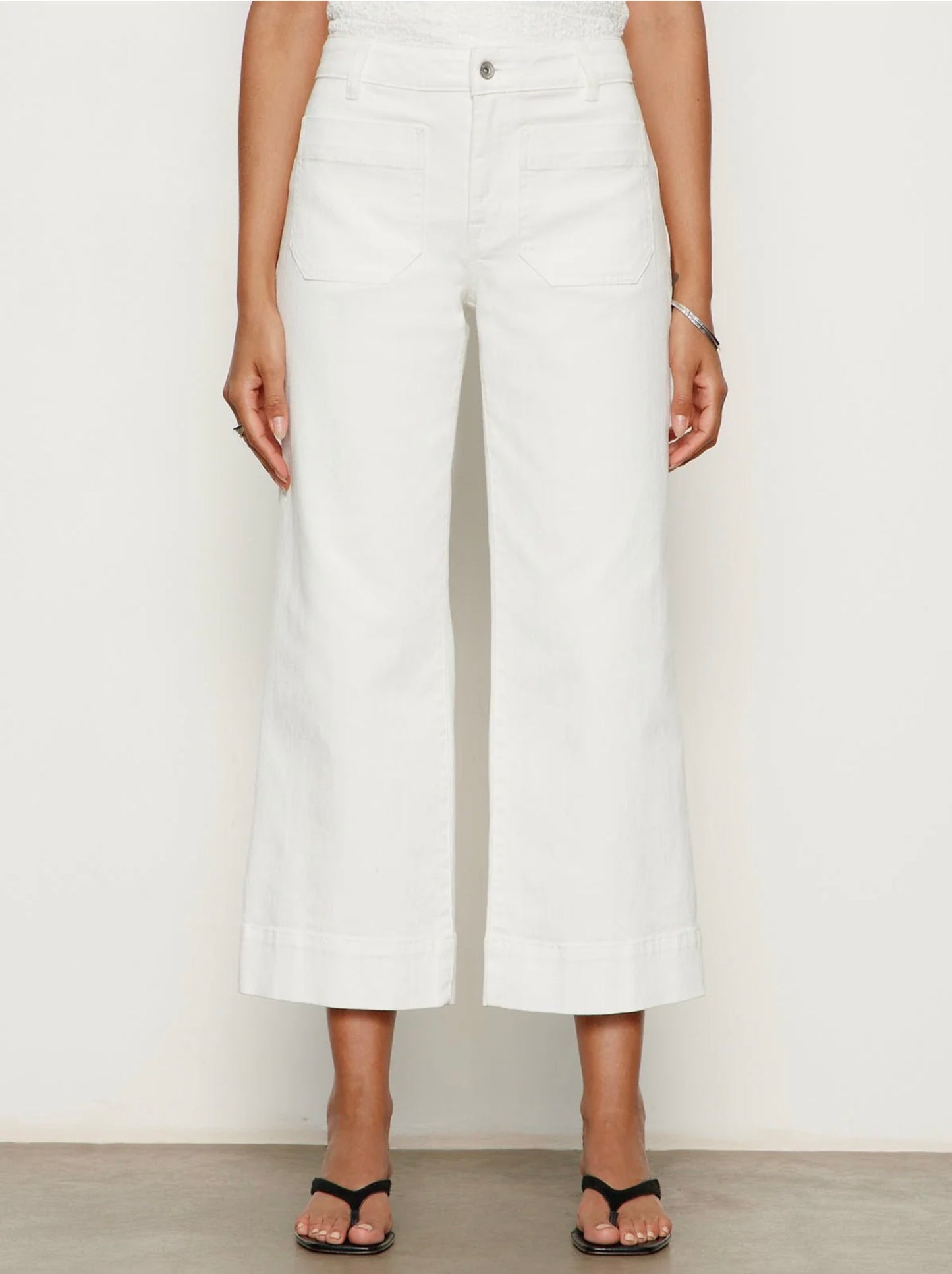 Sanctuary The Marine Jean Bleached White