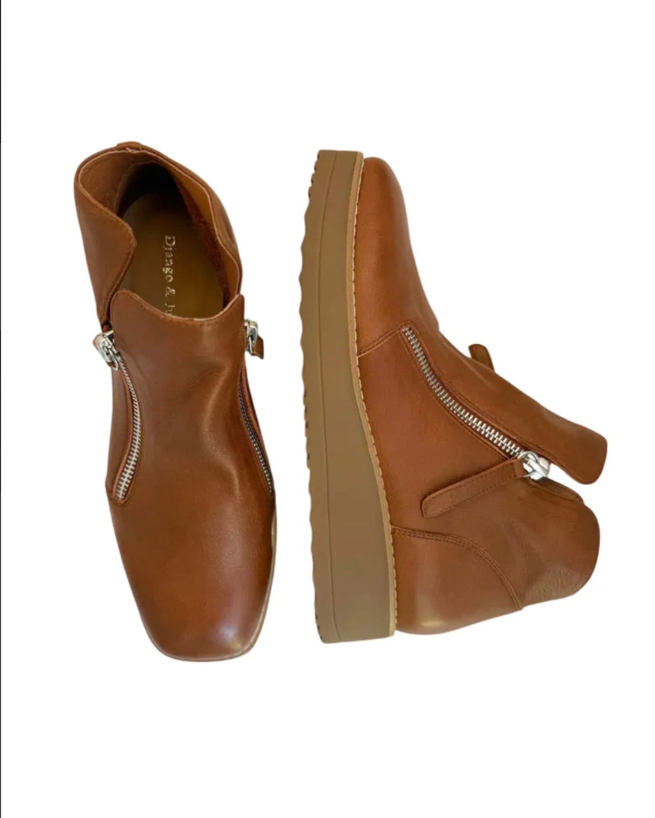 Django & Juliette Dosta Leather Boots Whiskey