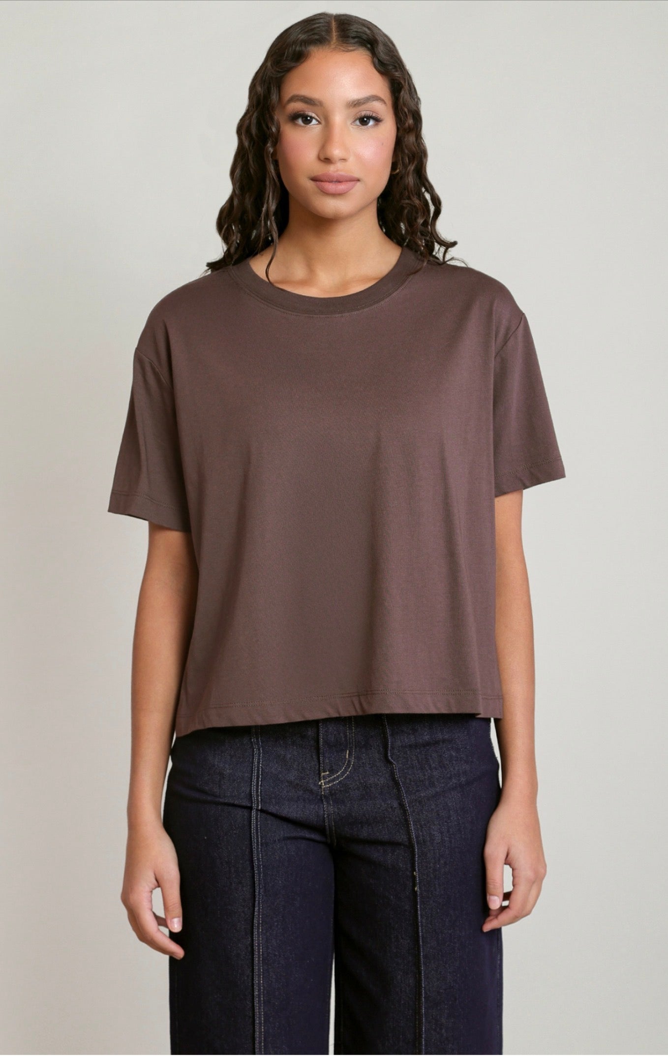 Dex Essential Tee Brown