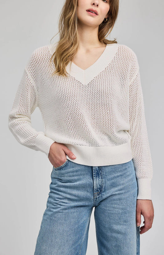 Gentle Fawn Jensen Knit Sweater White