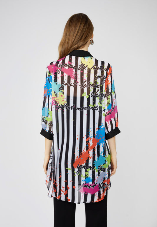 Frank Lyman Casual Graphic Button Shirt Style 251516