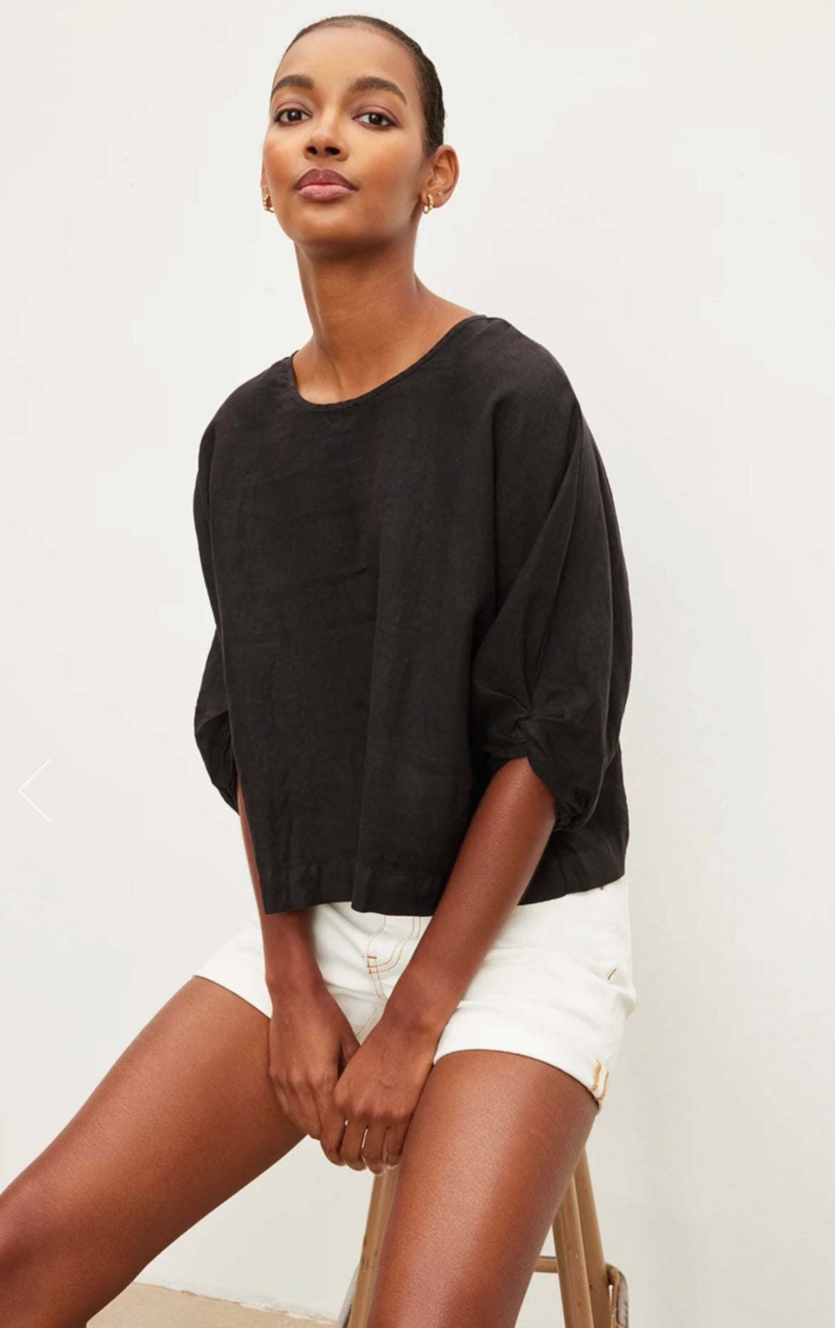 Velvet Cass Top Black