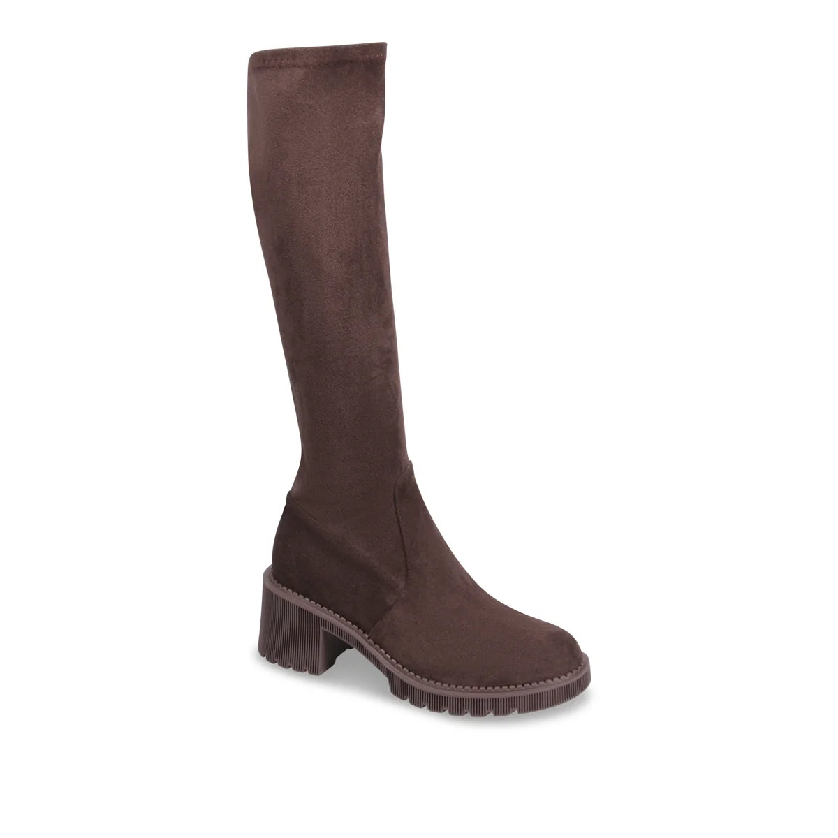 Django & Juliette Zina Tall Boots Chocolate Suede
