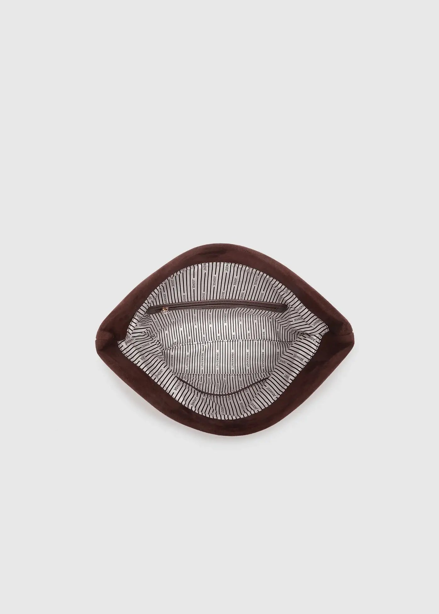 Louenhide Luka Suede Clutch Crossbody Bag Chocolate
