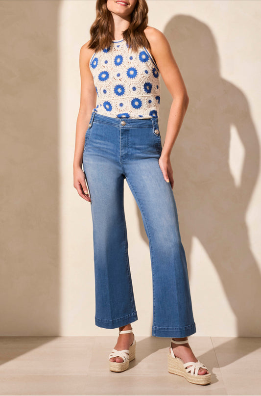 Tribal Brooke Hugging Palazzo Marine Jeans
