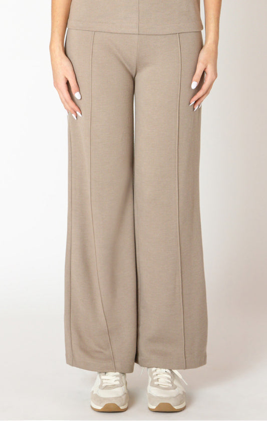 Black Tape Wide Leg Seam Pant