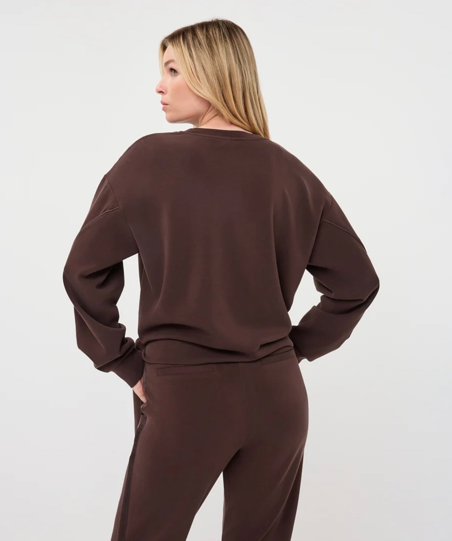 Esqualo Modal Knot Sweatshirt Cacao