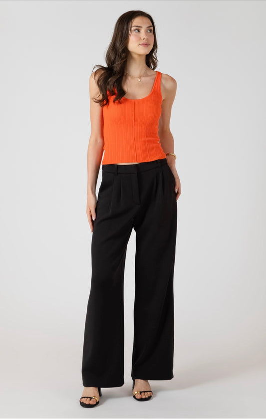 Room 34 Scuba Knit Trouser Black