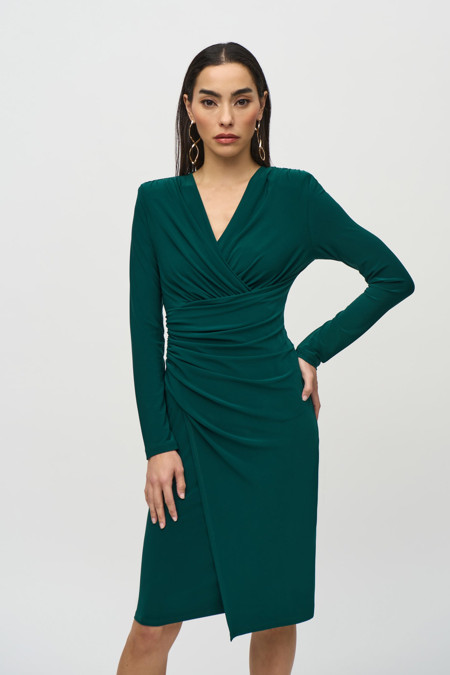 Silky Knit Wrap Dress
244024