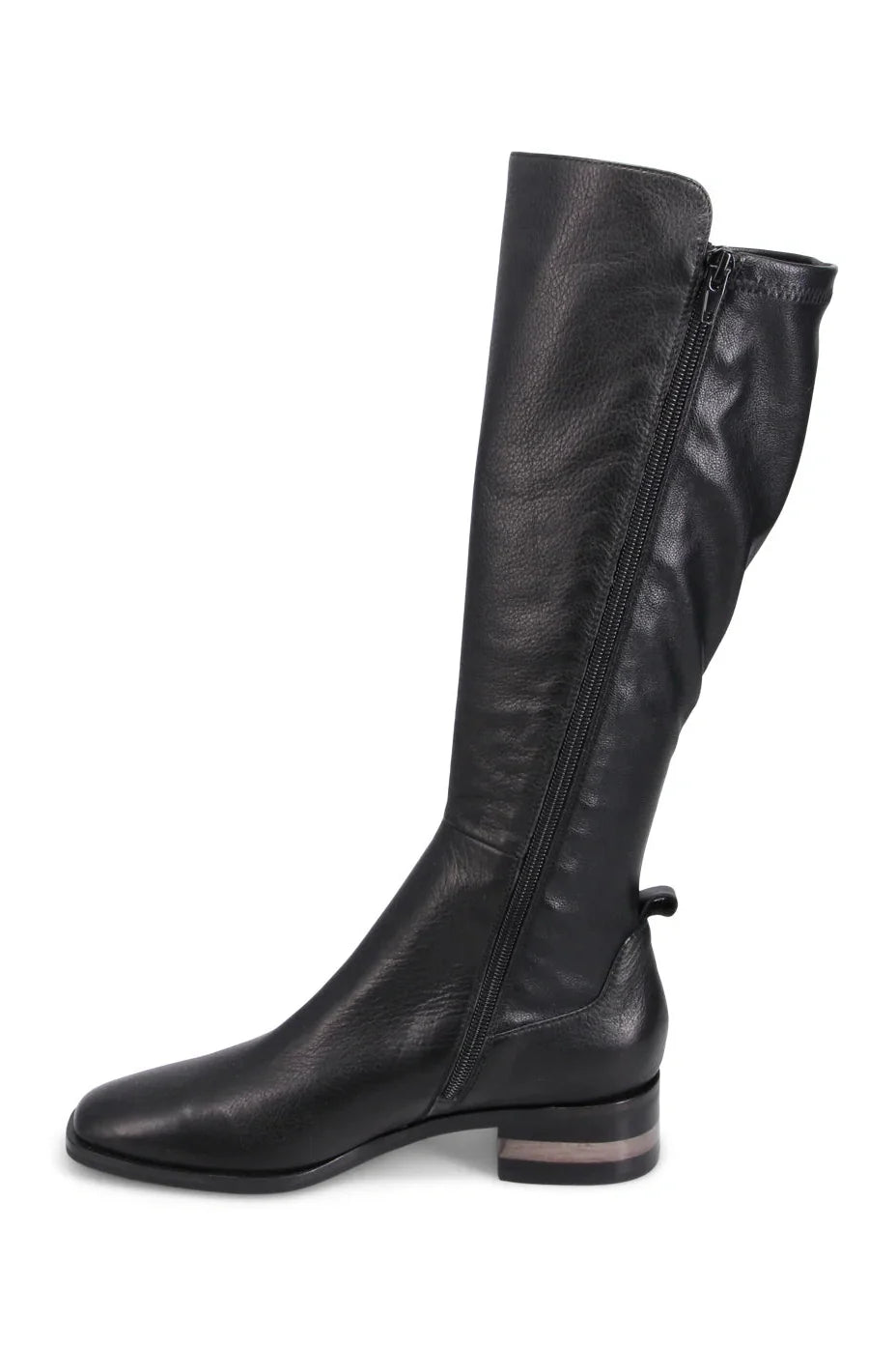 Django & Juliette Foxx Knee High Leather Boots Black