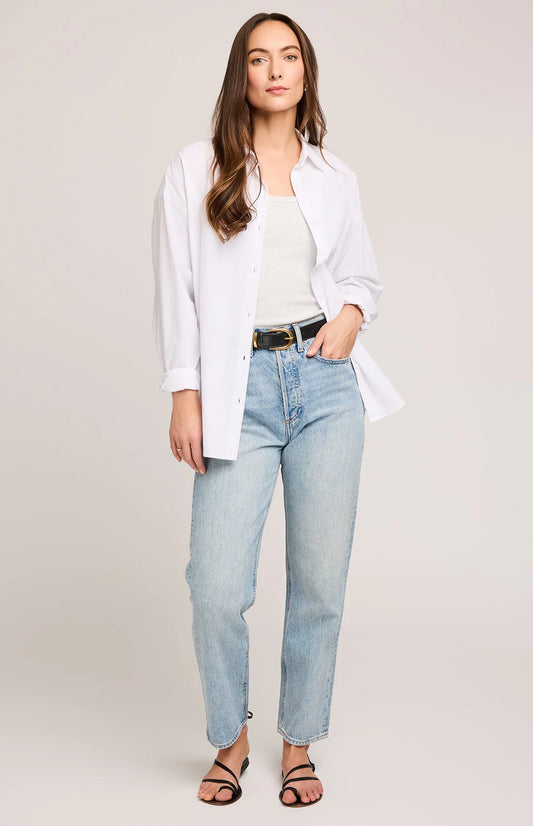 Gentle Fawn Callahan Button Down Shirt White