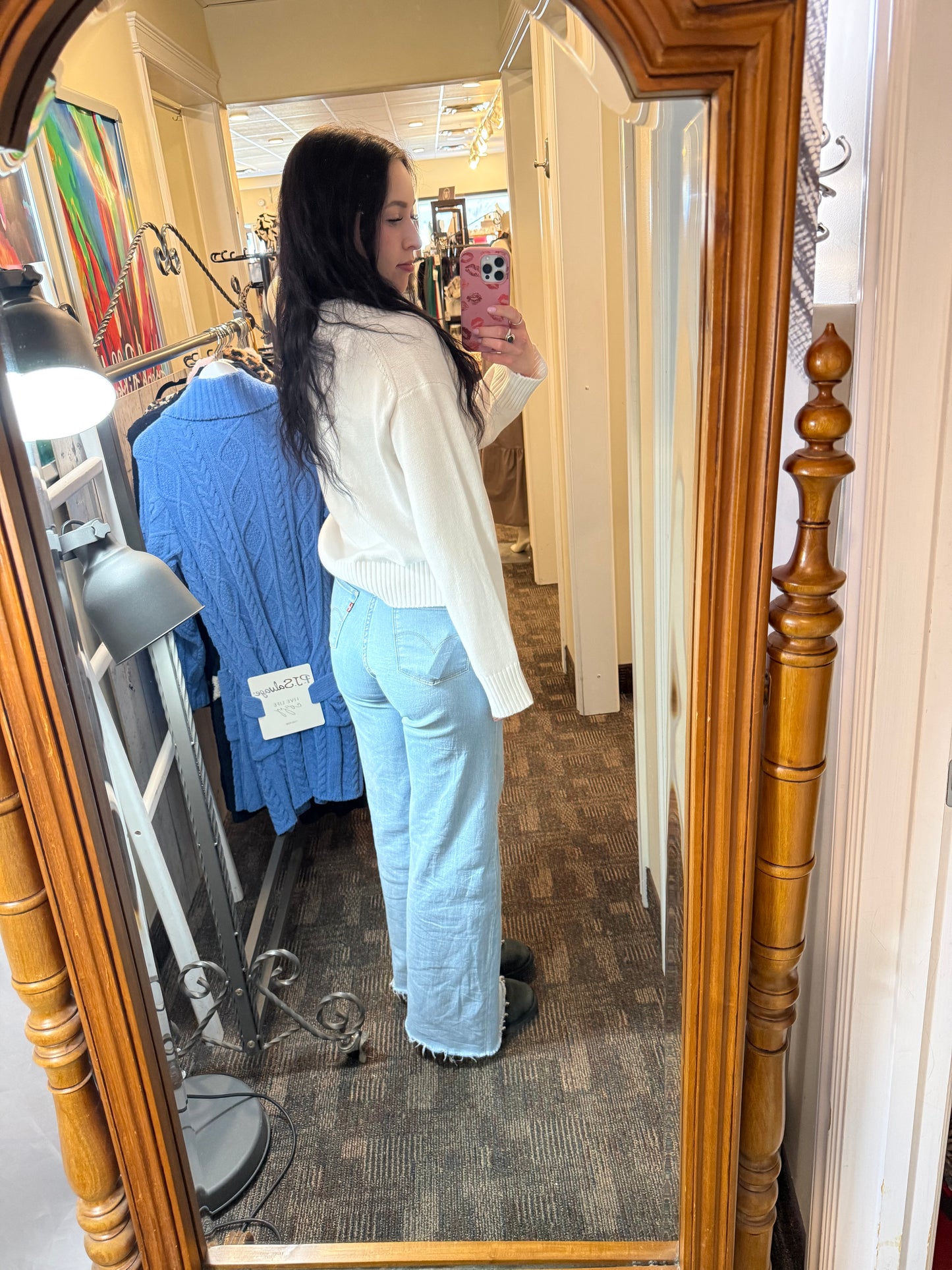 RD Style Chandra V-Neck Sweater White