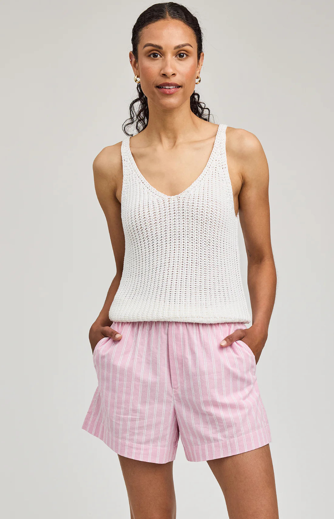 Gentle Fawn Lima Shorts Carnation Stripe