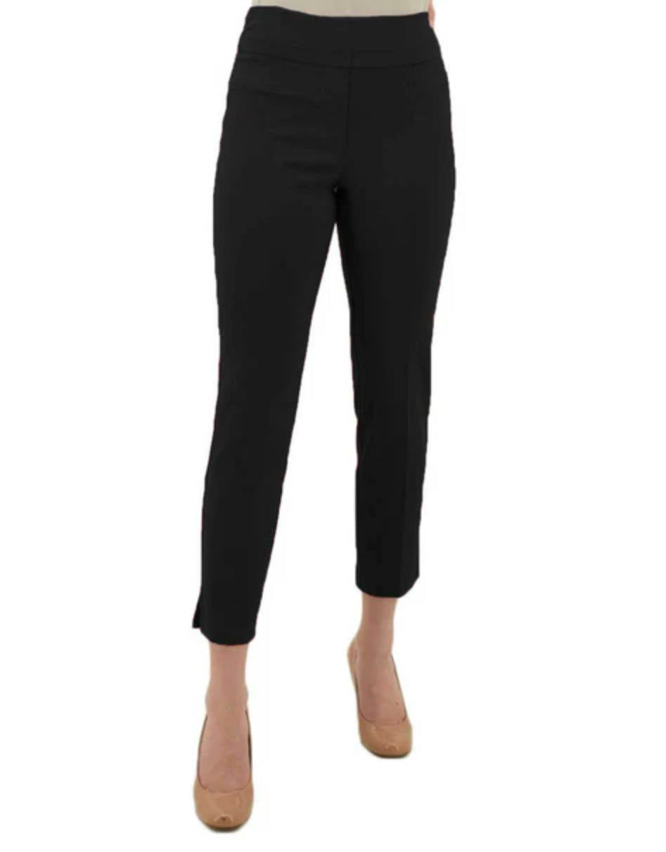 Renuar Pull On Straight Pants Black