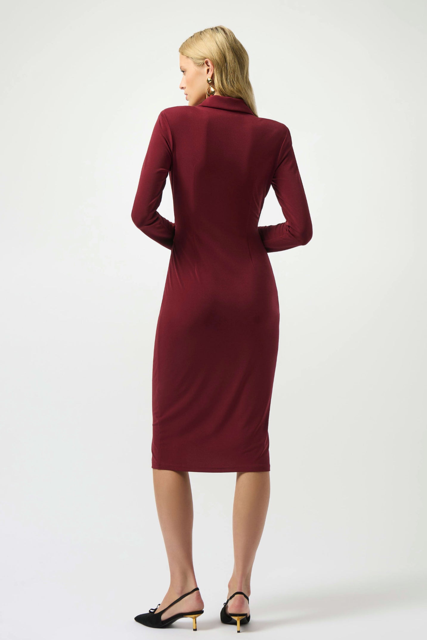 Joseph Ribkoff Moss Crepe Wrap Dress 253145