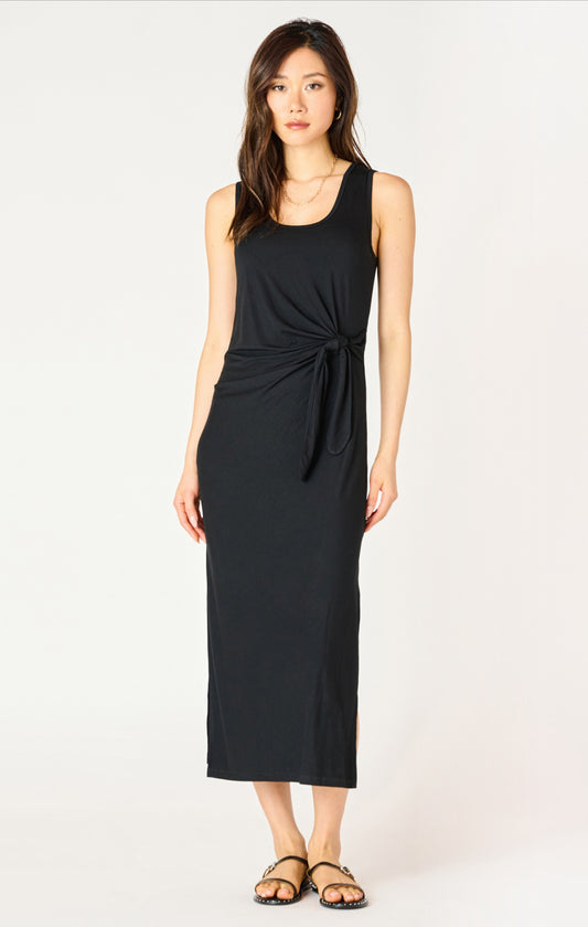 Dex Knot Midi Dress Black