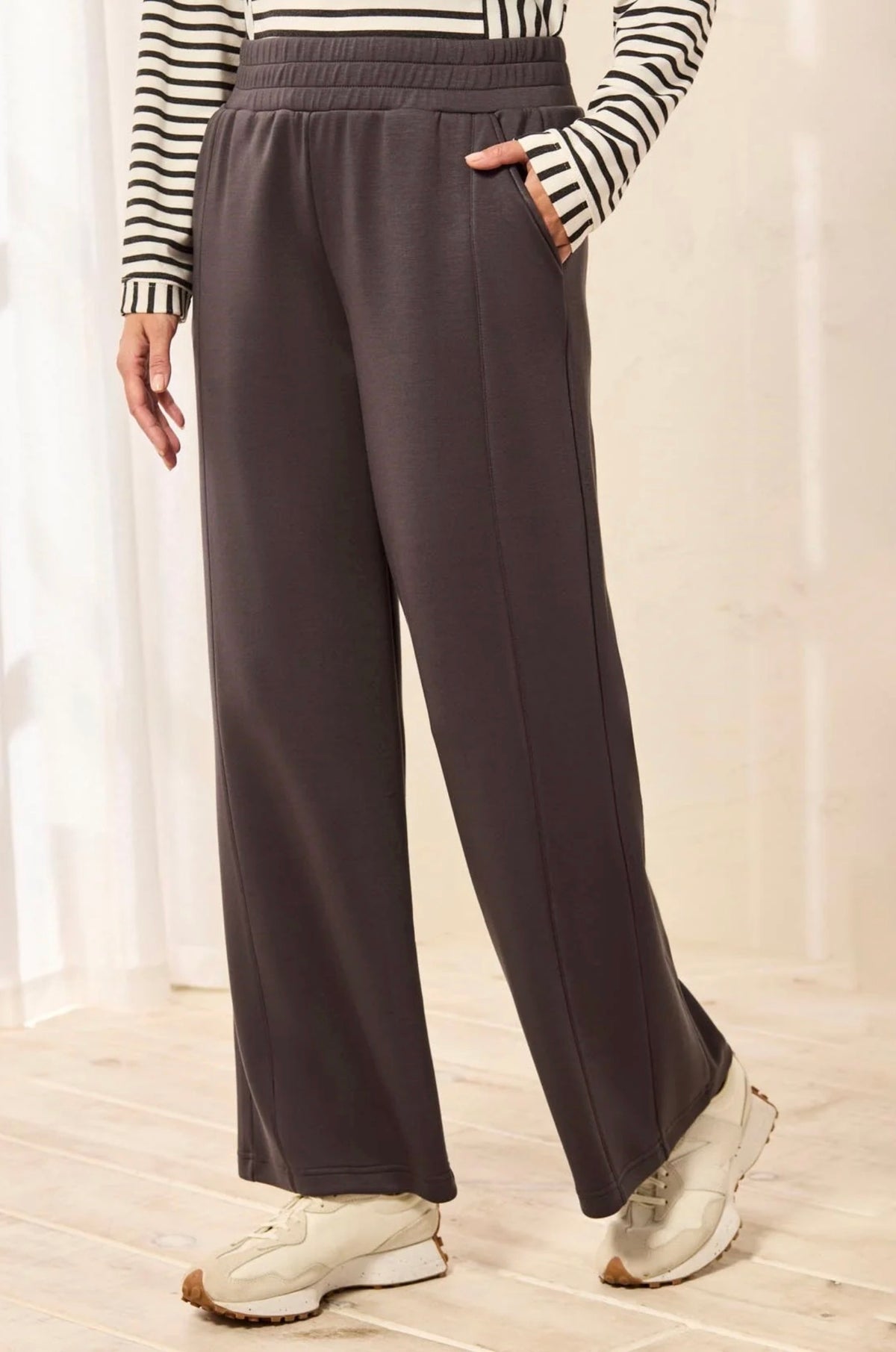 Tribal Techno Lux Wide Leg Joggers Tornado