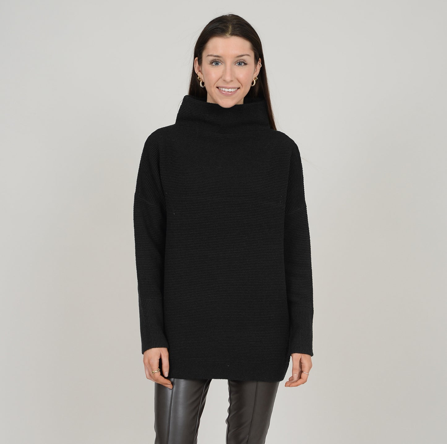 RD Style Nancy Mockneck Sweater Black