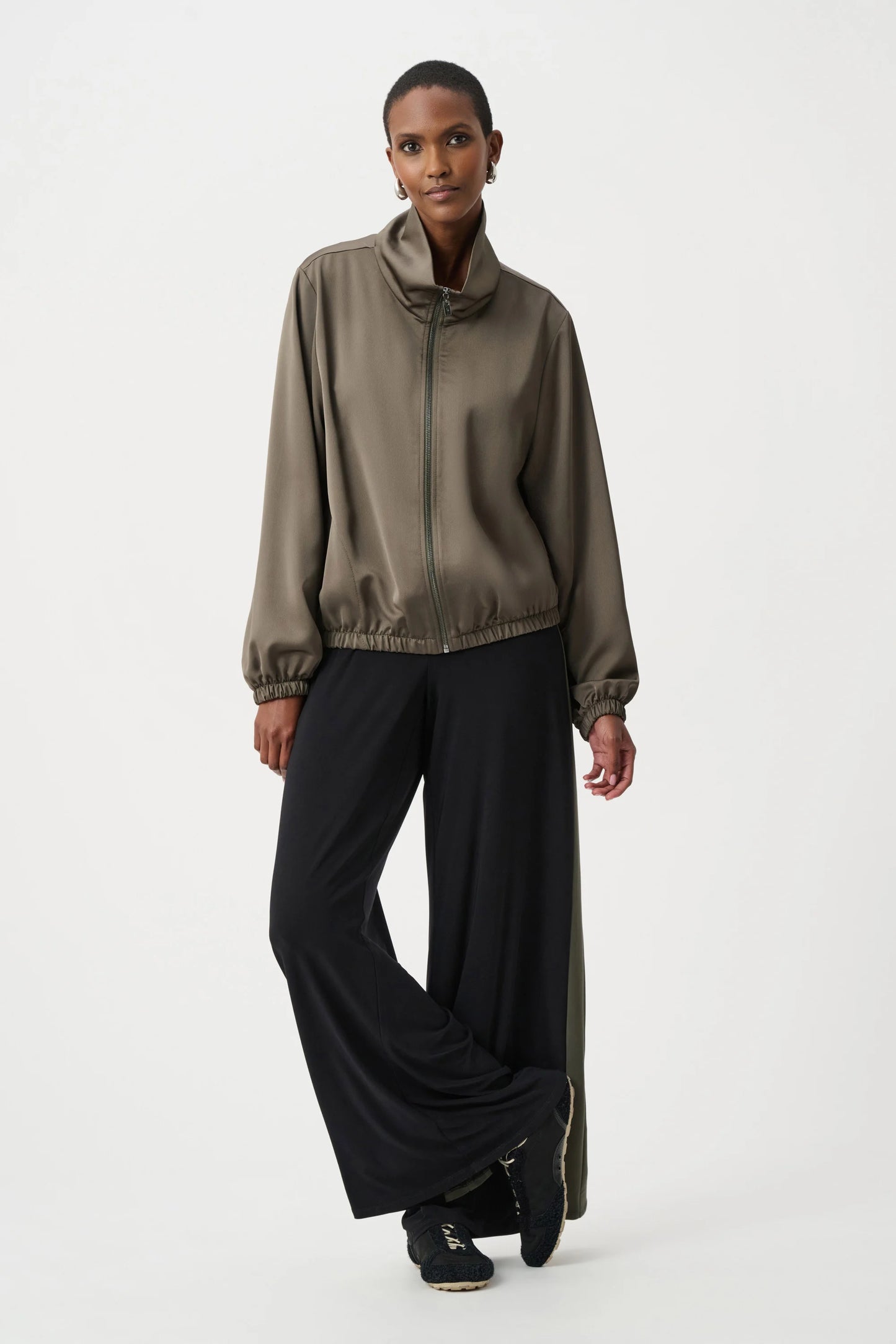 Recycled Satin Zipped Bomber Jacket
263614