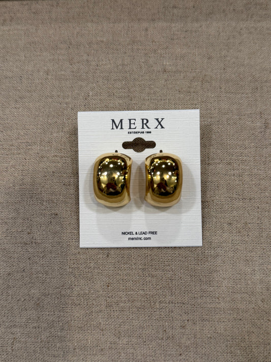 Merx Gold Chunky Hoops