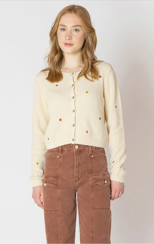 Dex Flower Embroidery Cardigan