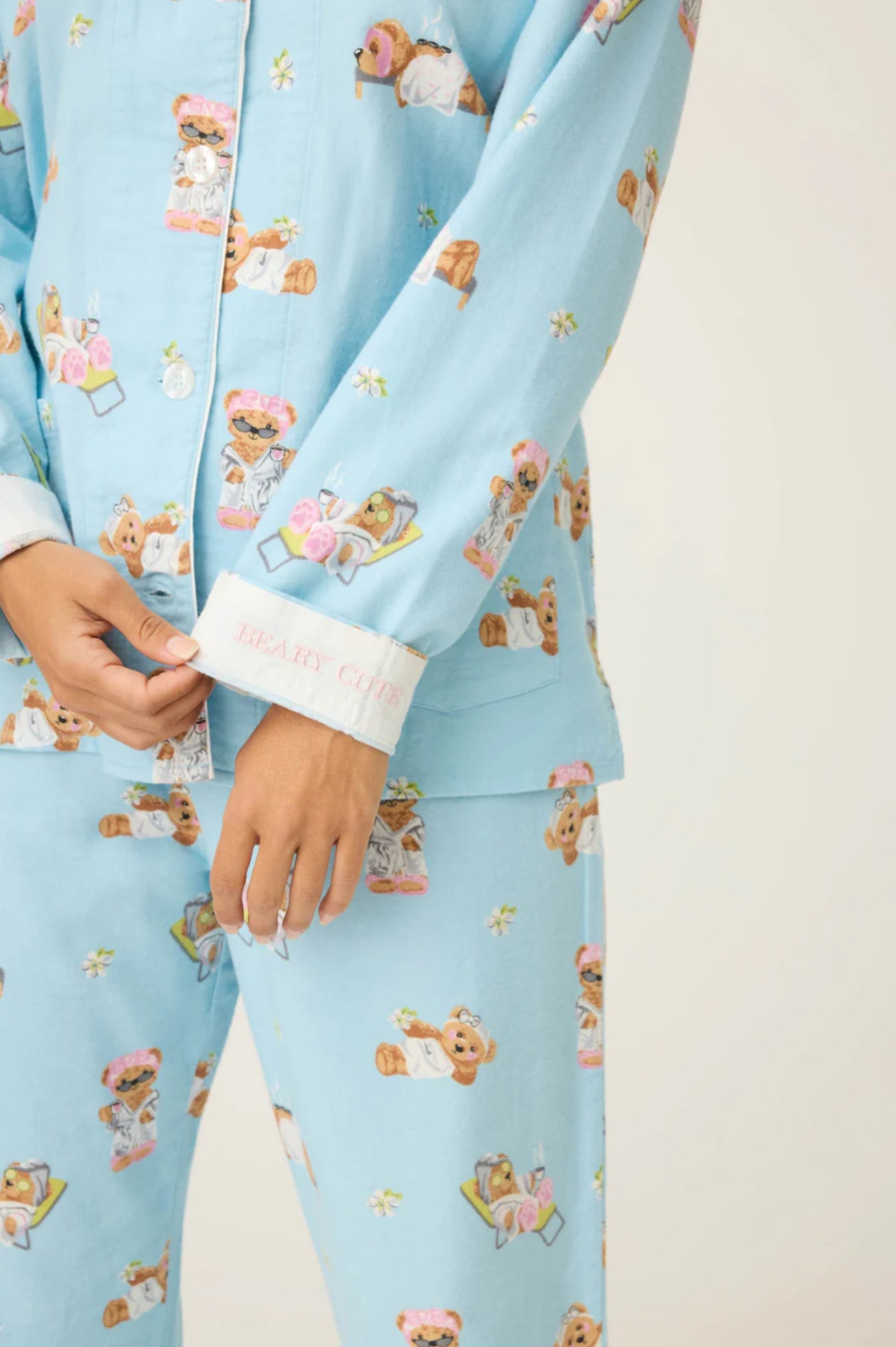 PJ Salvage Beary Cute Flannel Pj Set