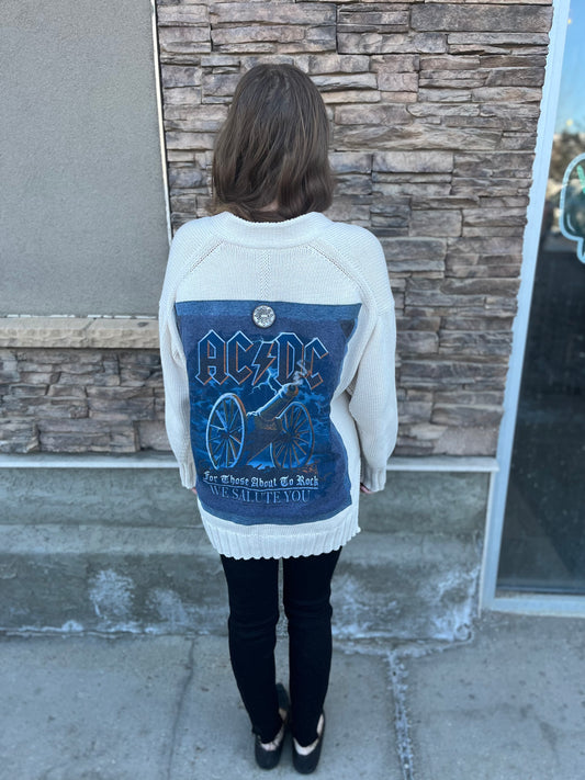 Shannon Passero AC/DC Cardigan