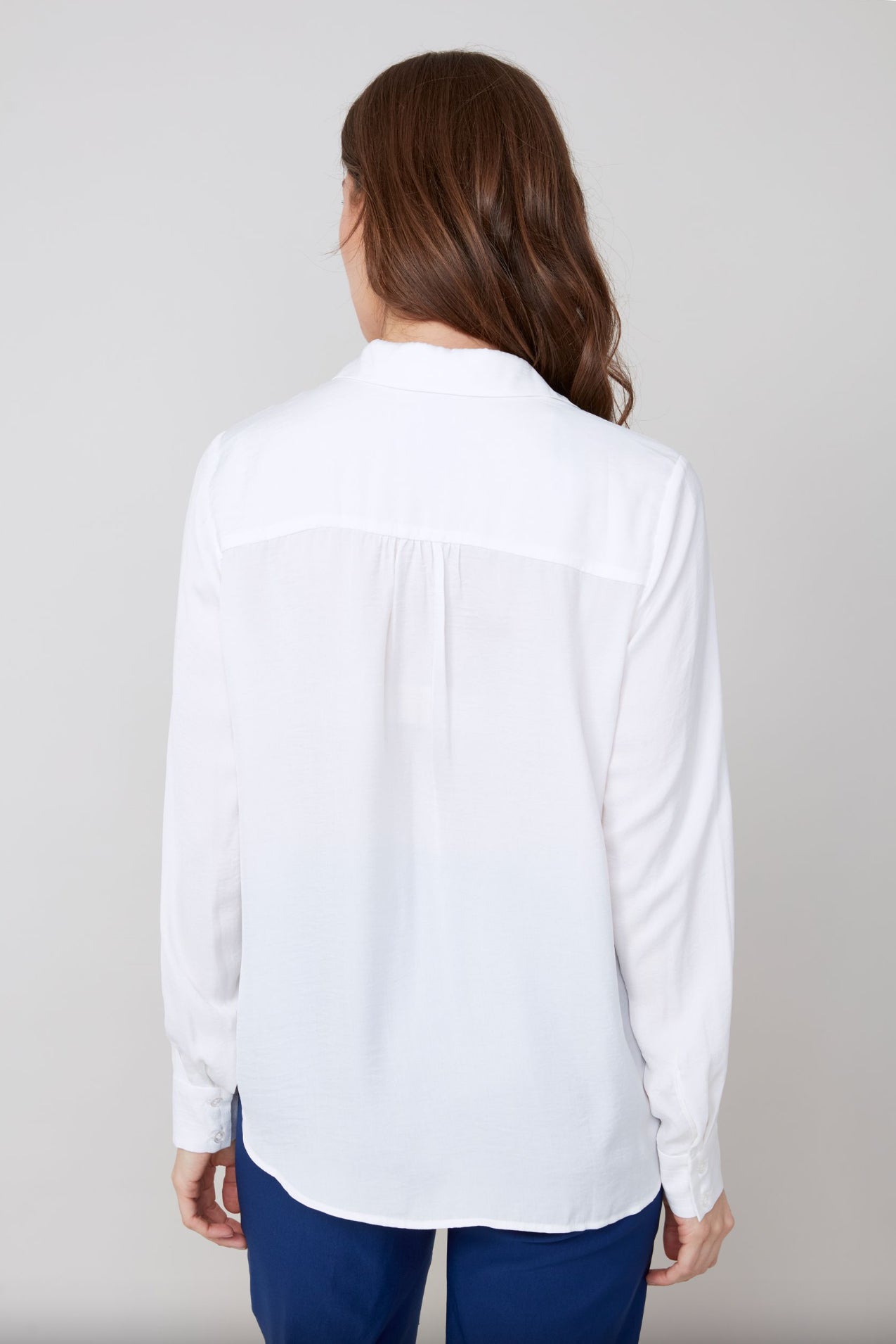 Renuar V-Neck Blouse Crème