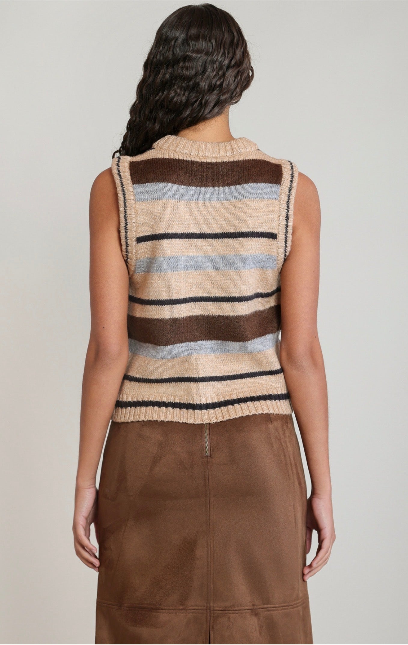 Dex Striped Sweater Vest