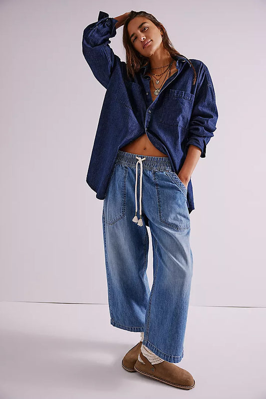 Free People Easy Peasy Pull On Jeans