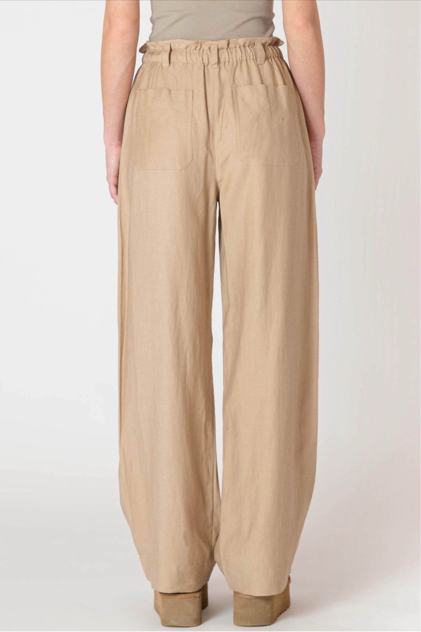 Room 34 Wide Leg Flowy Pants Safari