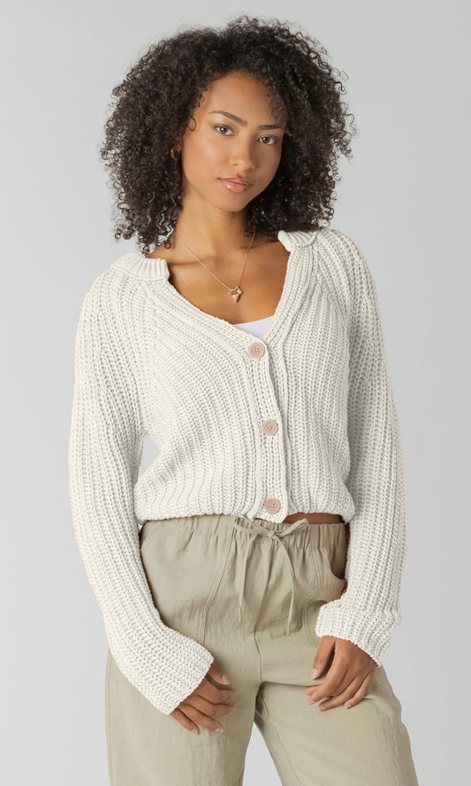 Room 34 Textured Button Front Cardigan