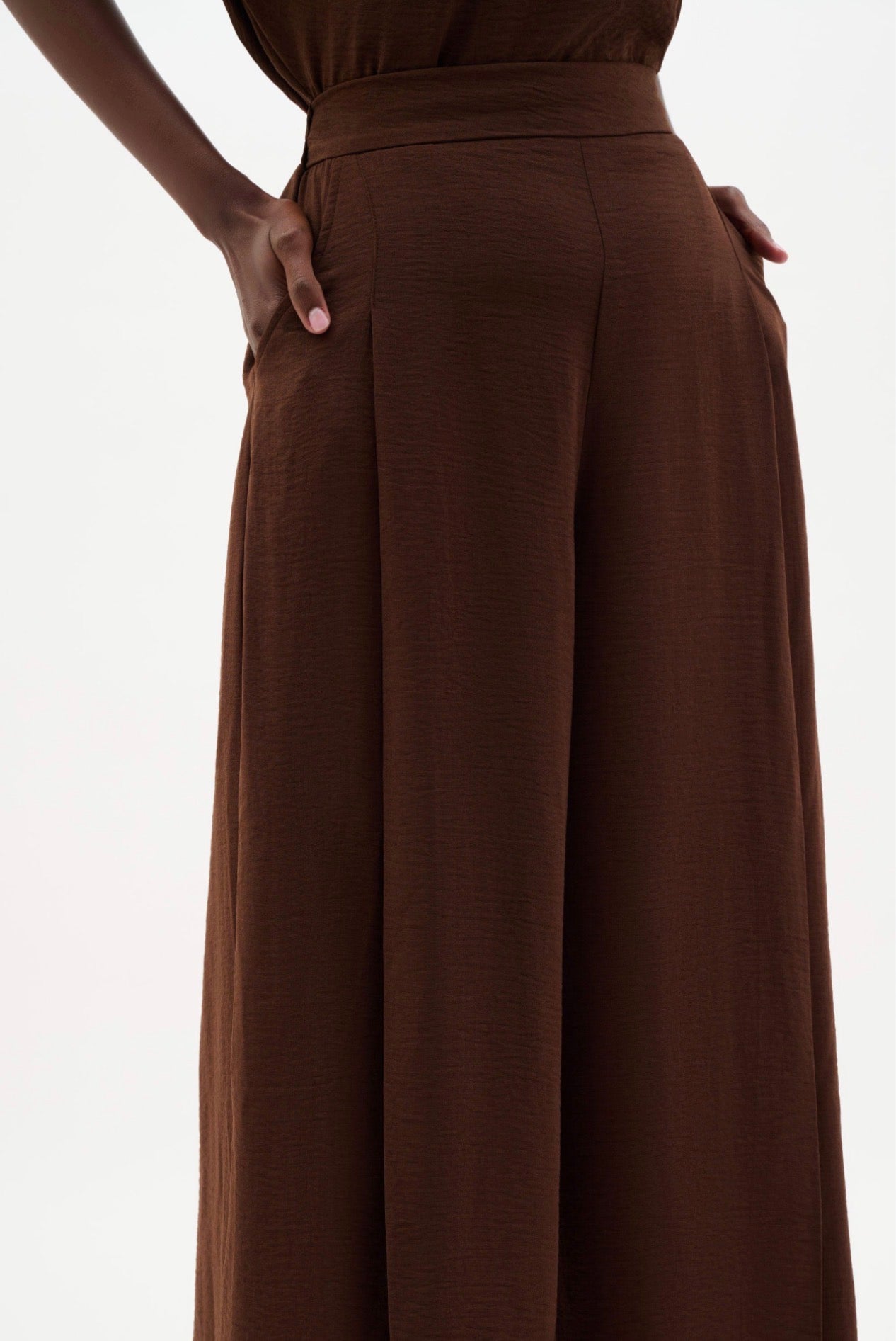 Joseph Ribkoff Gauze Pull-On Culotte Pants With Pleats 262196