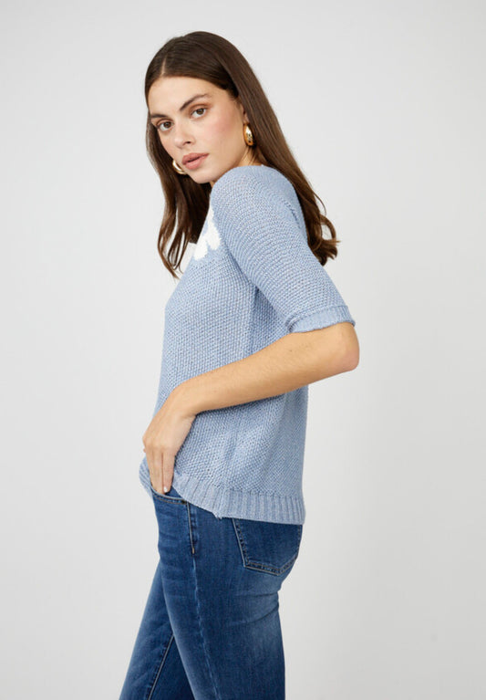 Frank Lyman Floral V-neck Pullover Style 256838U