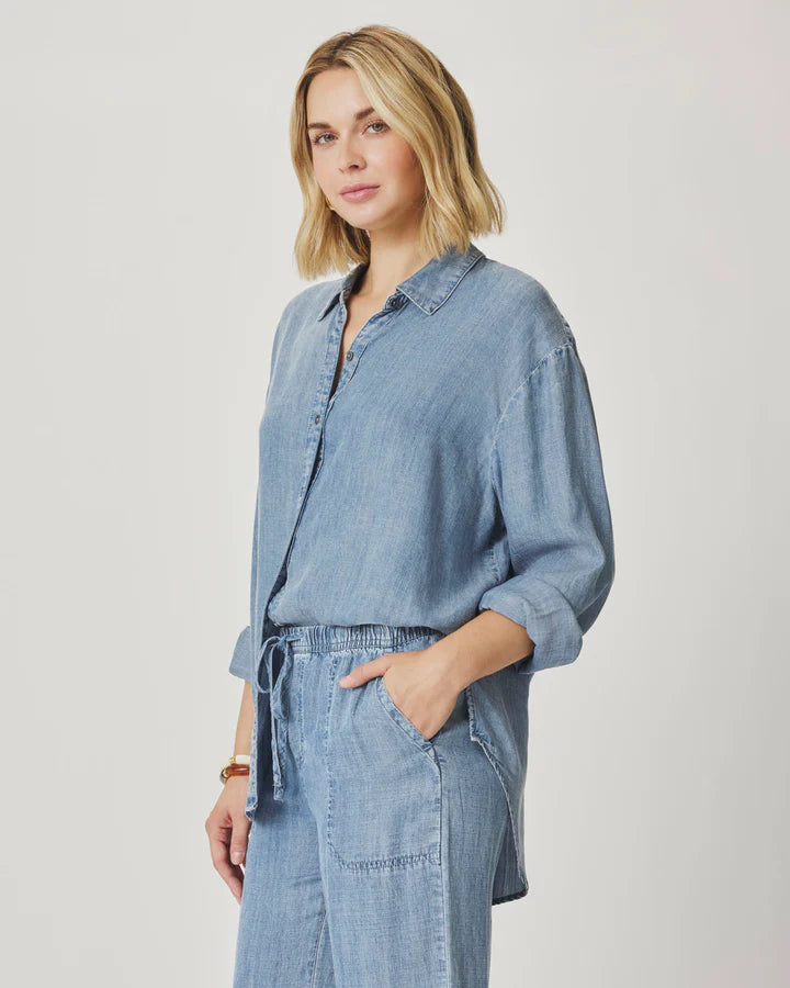 Splendid Indigo Button Down Shirt