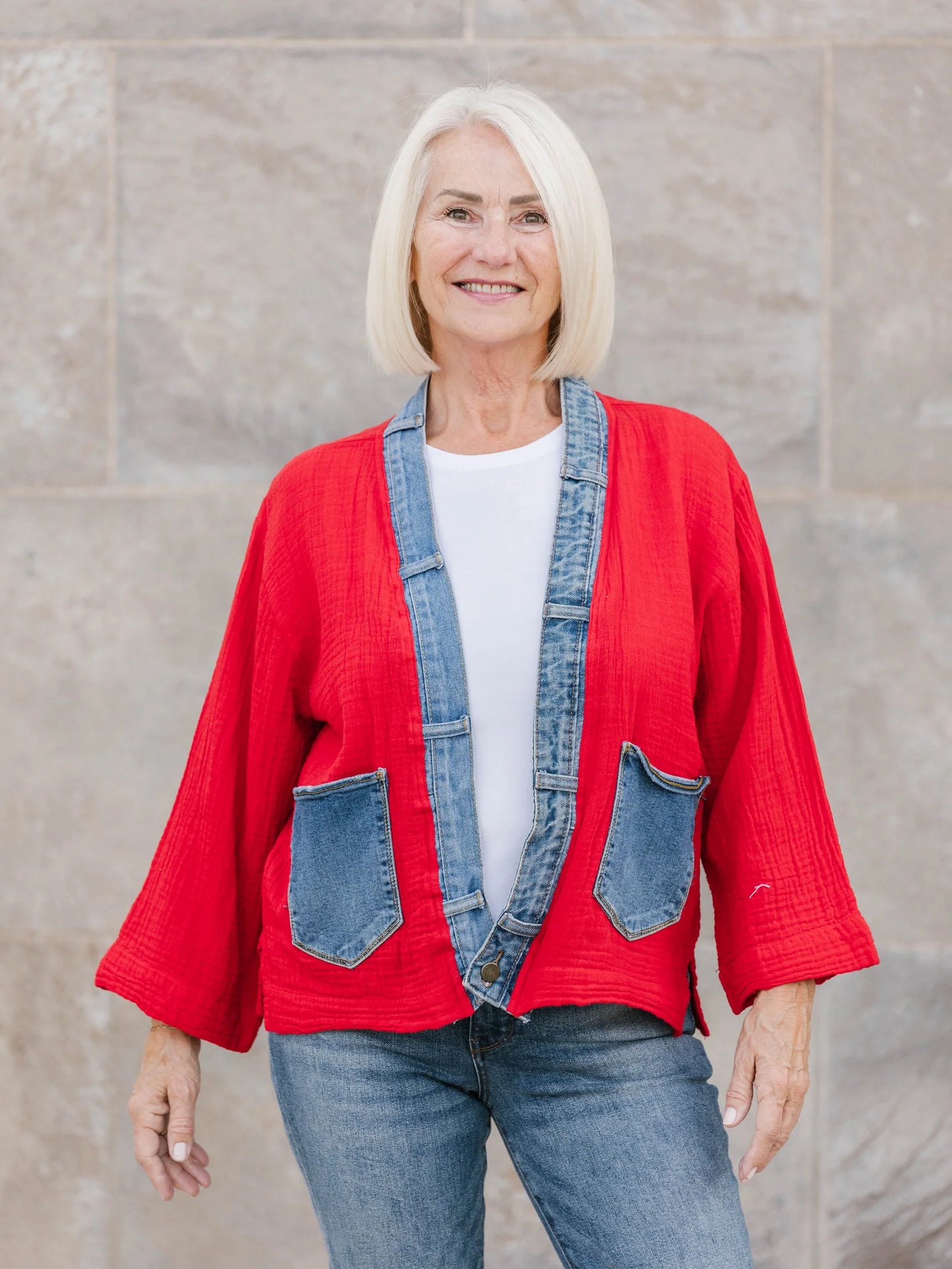 Shannon Passero Melaney Cardigan Ruby