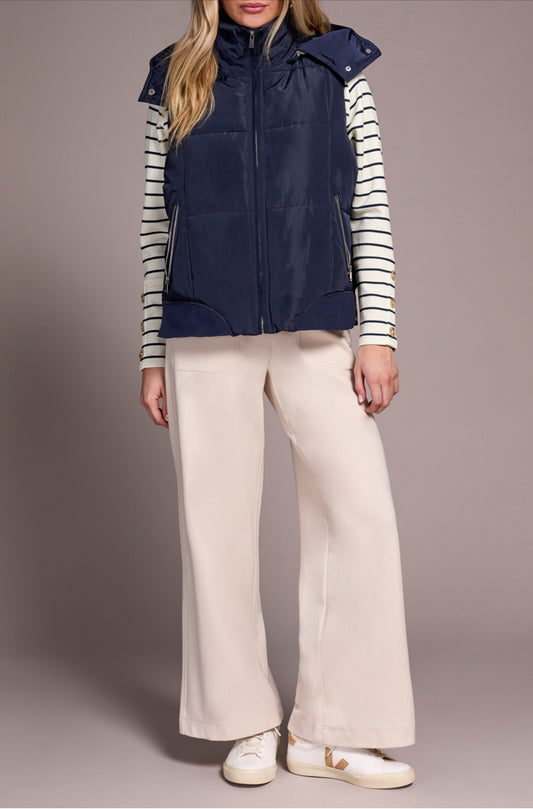 Tribal Quilted Vest Sapphire