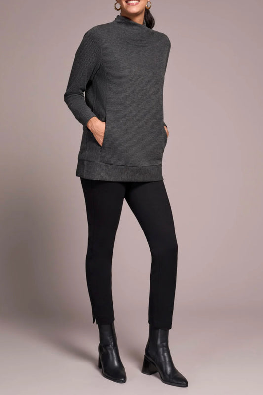 Tribal Invisible Pocket Tunic Charcoal