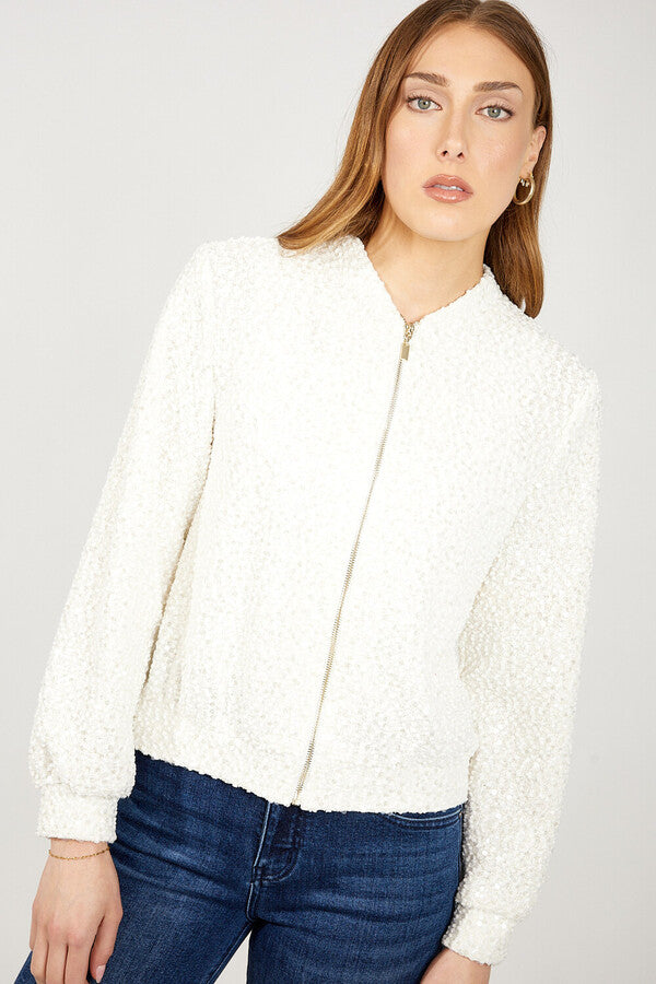 Frank Lyman Zipper Closure Casual Top Style 254206