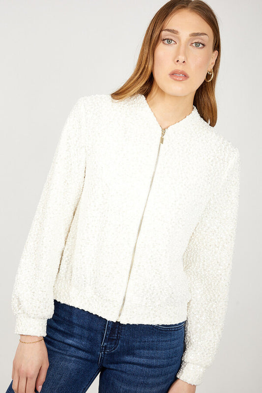 Frank Lyman Zipper Closure Casual Top Style 254206