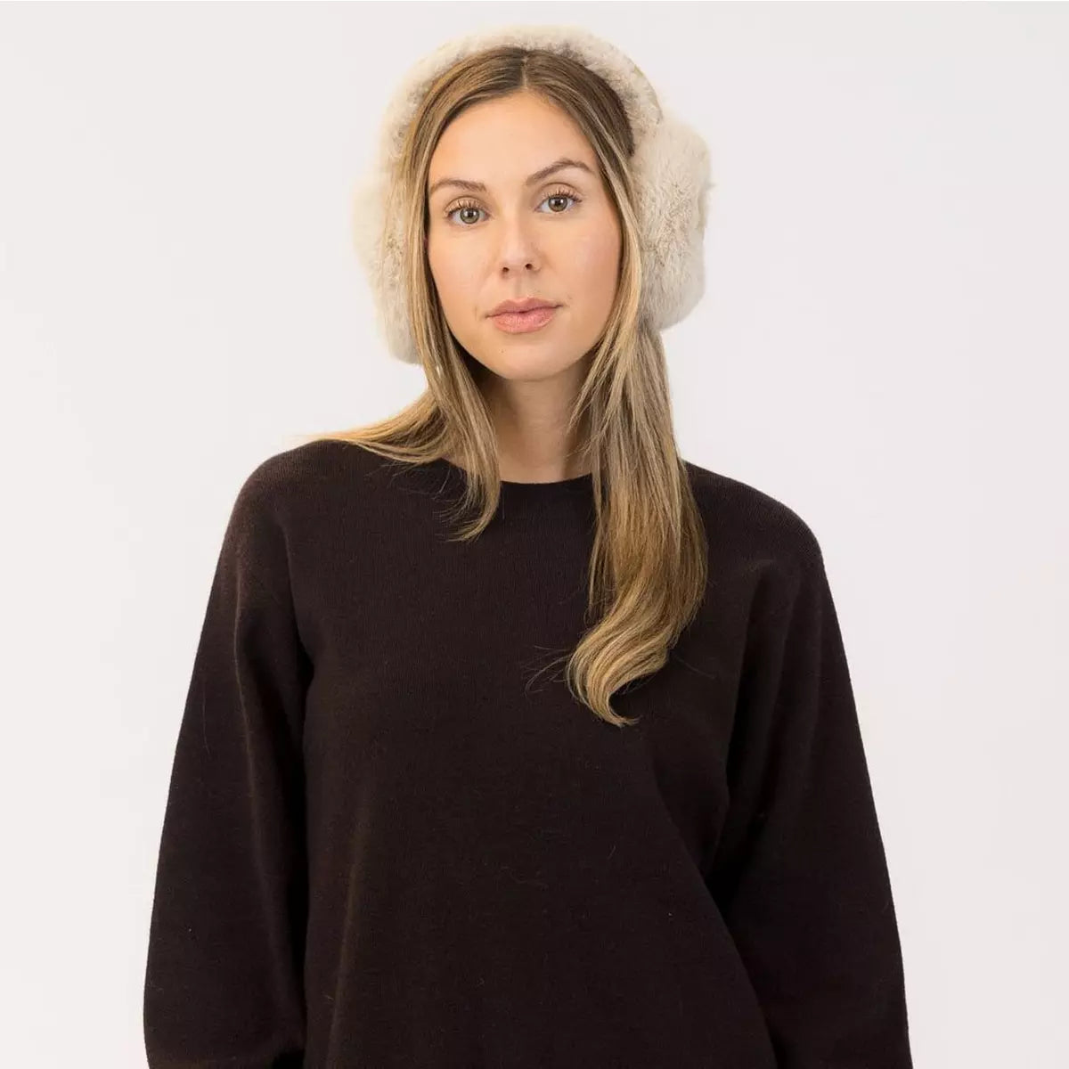 Lyla & Luxe Faux Fur Earmuffs Beige