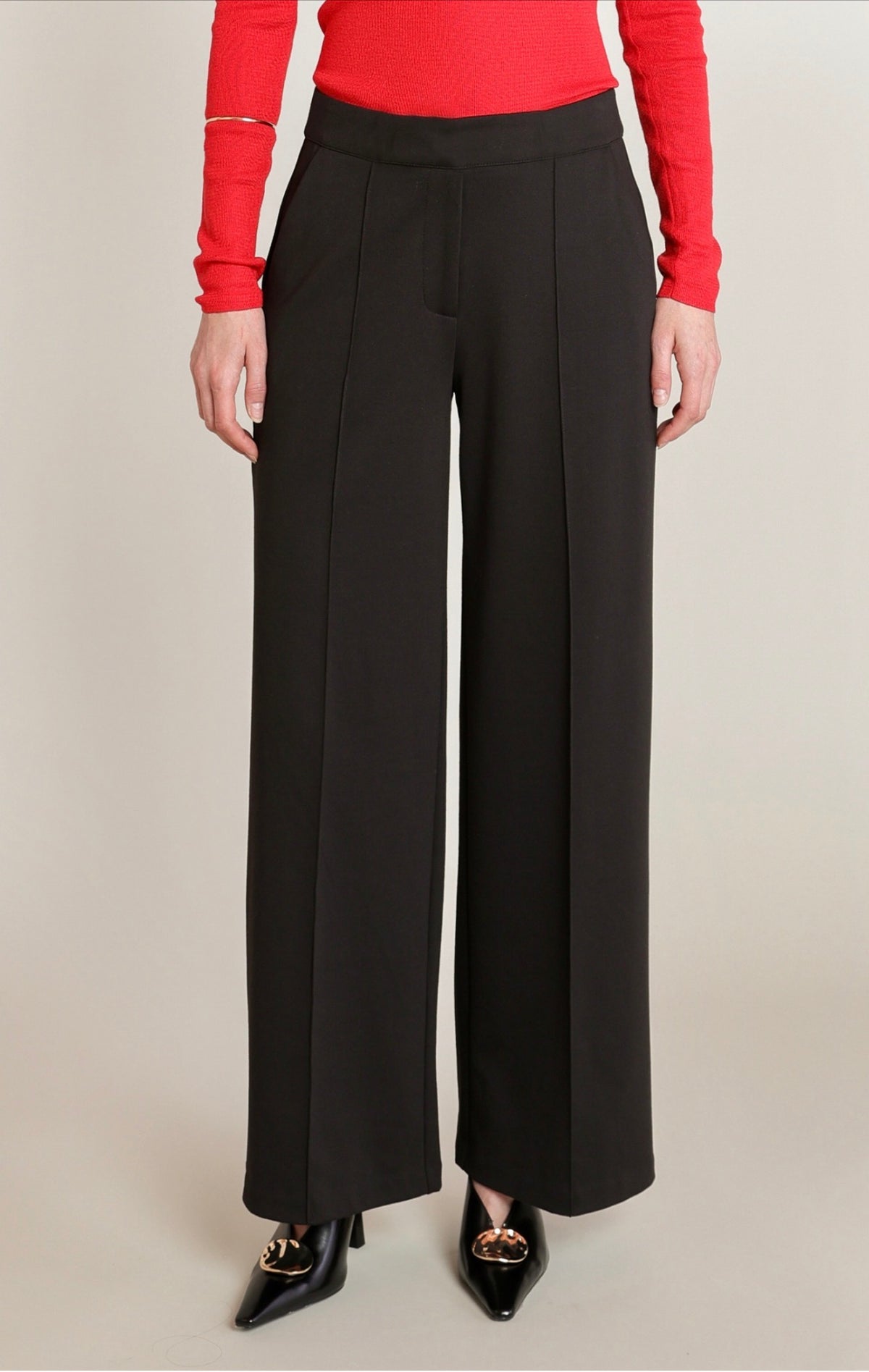 Black Tape Stretchy Dress Pants Black